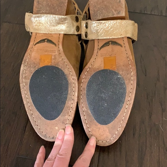 ❤️Zadig & Voltaire Brown Suede Studded Ankle Boot - Picture 7 of 11